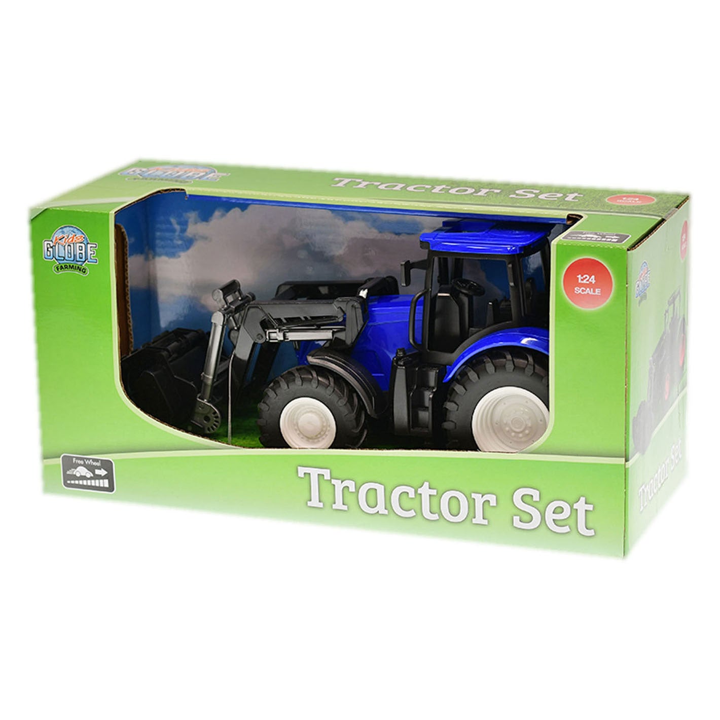 Kids Globe Globe Traktor mit Frontlader Blau