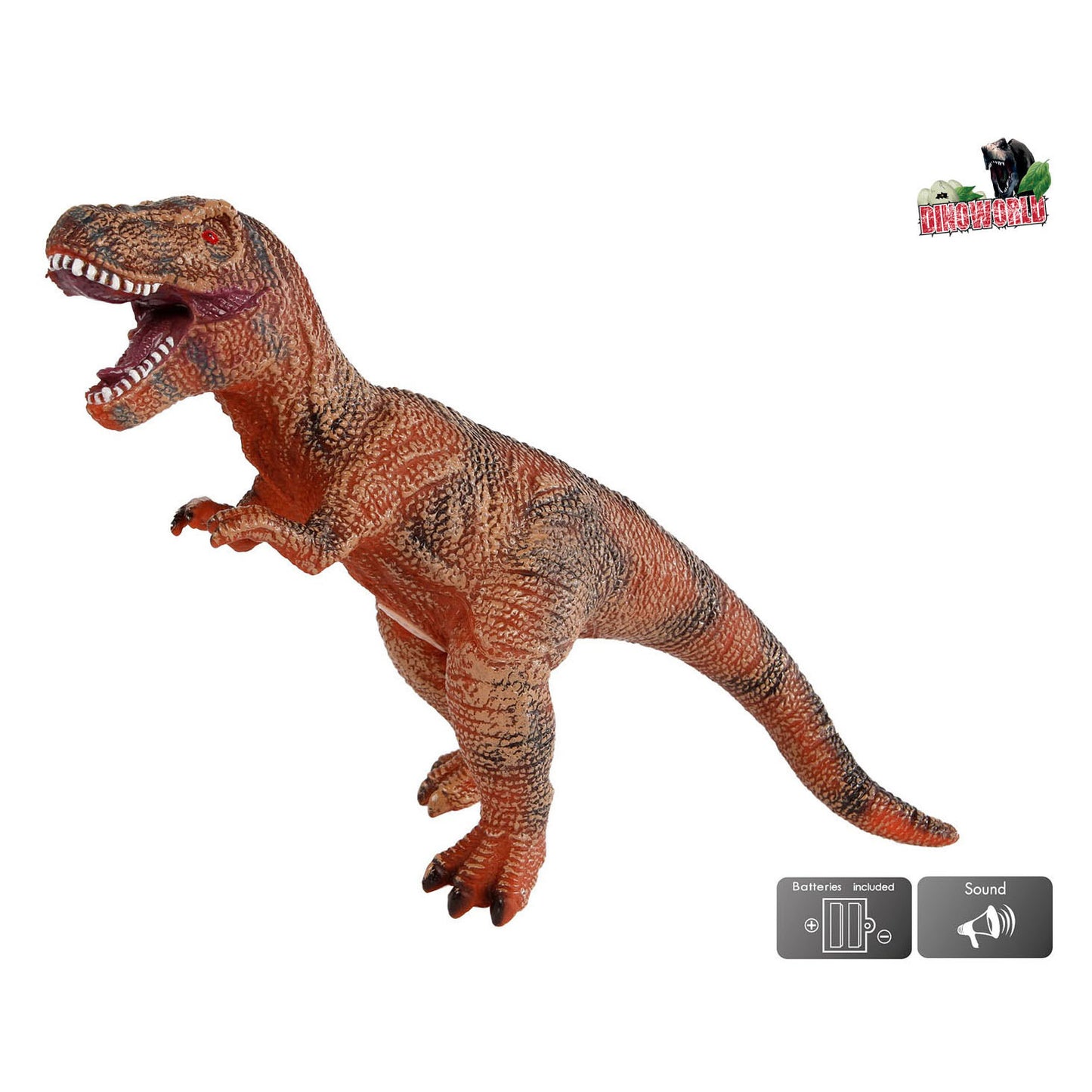 Dinoworld T-Rex Dinosaurus spielen Figur mit Sound, 57 cm