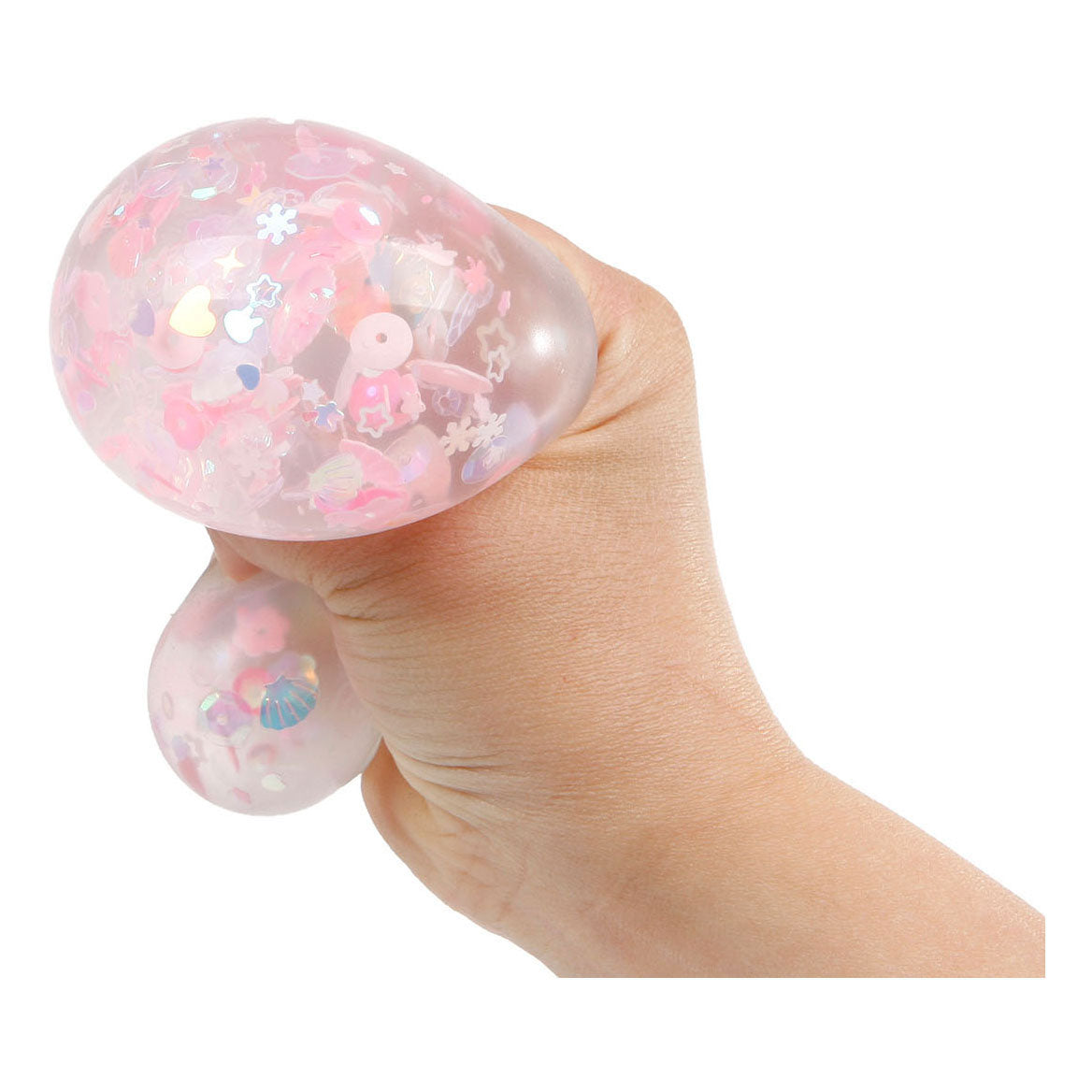 Glamour Squeeze Ballblume und Glitzer, 6 cm