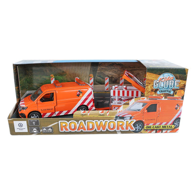 Kids Globe Globe VW Transporter mit Pfeil Truck und Light Die-Cast