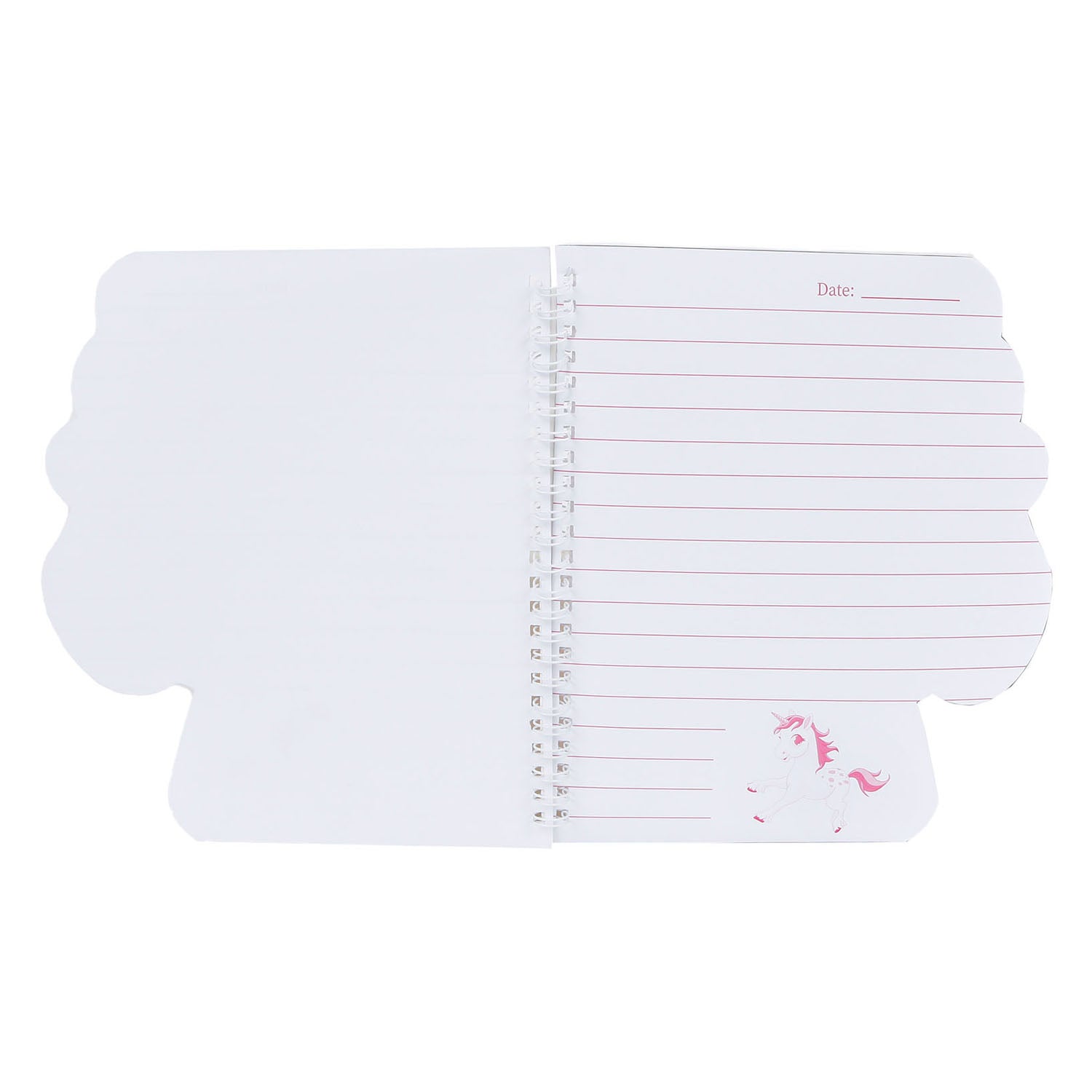 Einhorn -Glitzer -Notizbuch