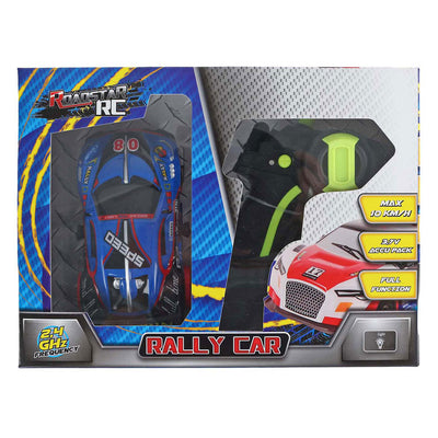 RC Roadstar RC Rally Rallye Car mit leichtem 2,4 GHz Blau, 13 cm