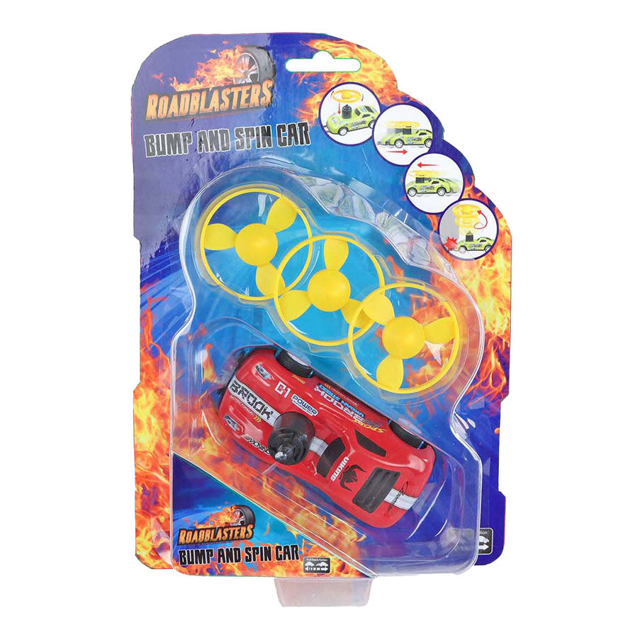 RoadStarblasters Bumps und Spin Stunt Car Die-Cast mit Pull-Back-Funktion.