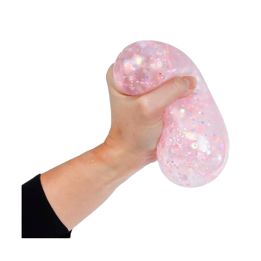 Glamour Mega Squeeze Ballblume und Glitzer, 9 cm