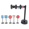 Kinder Globe Globe Ampel mit 3 Lichtern und 5 Verkehrsschildern