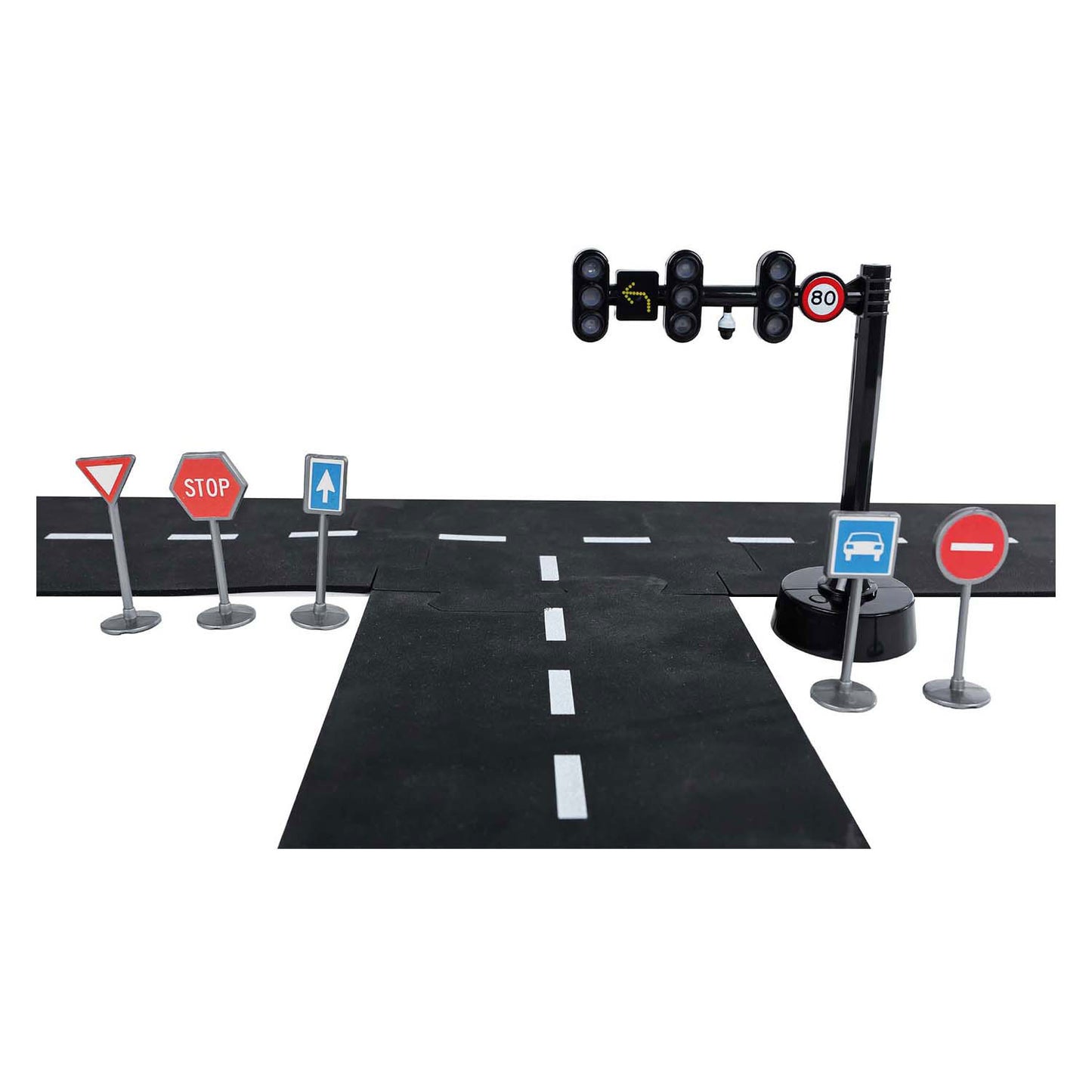 Kinder Globe Globe Ampel mit 3 Lichtern und 5 Verkehrsschildern