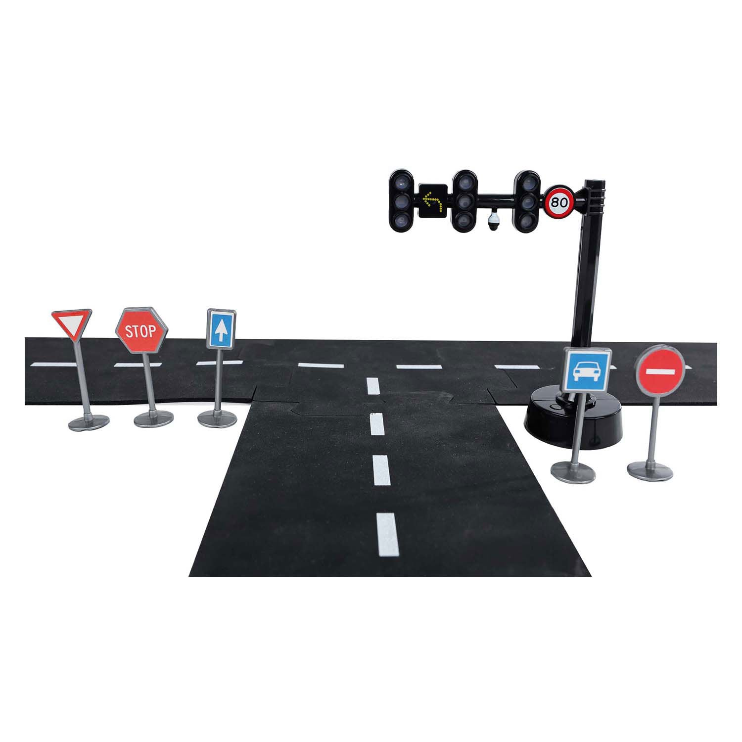 Kinder Globe Globe Ampel mit 3 Lichtern und 5 Verkehrsschildern