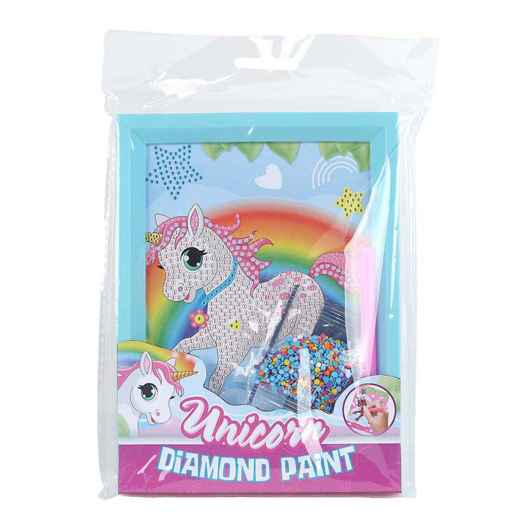 Einhorn -Diamantmalerei Einhörner mit Fotomobilie