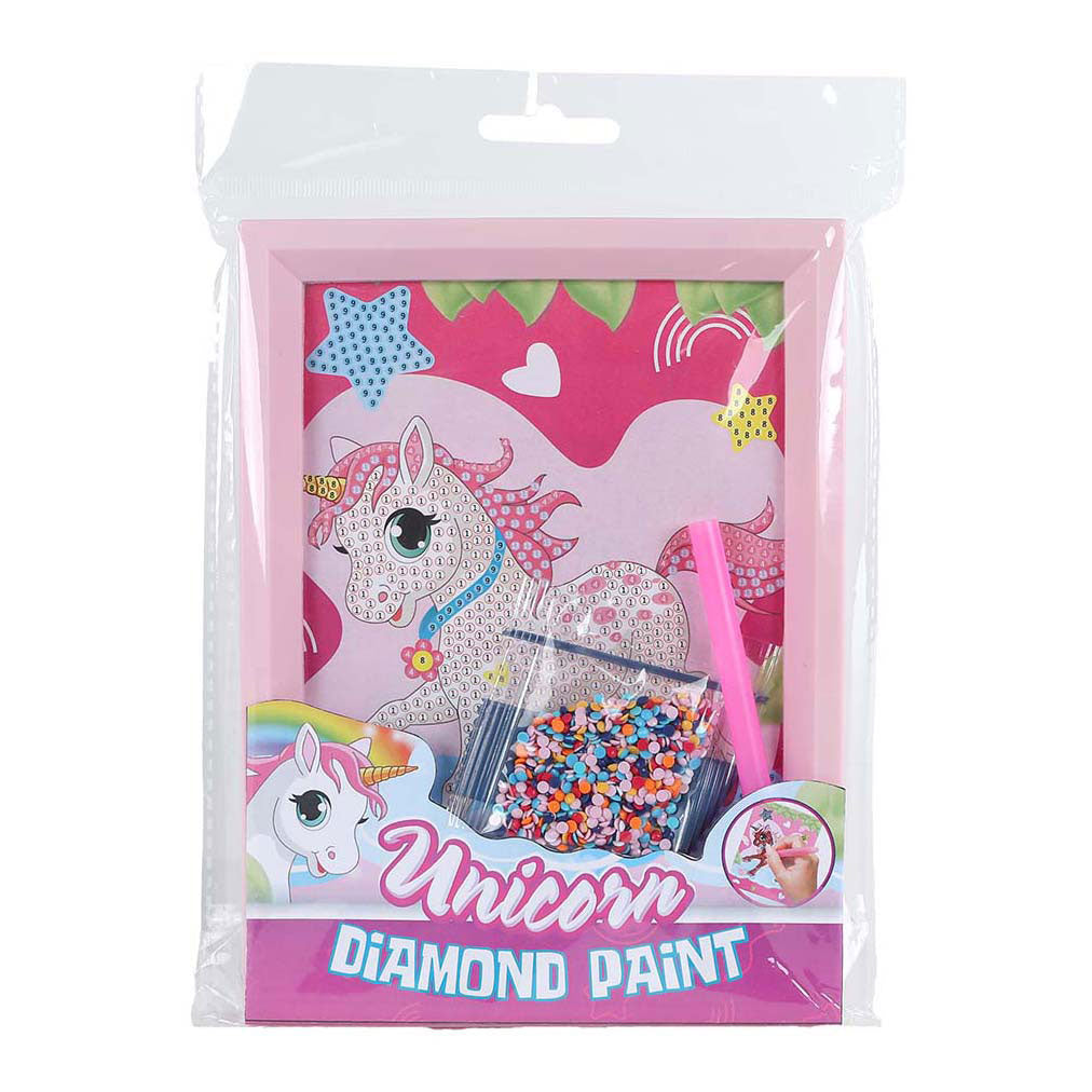 Einhorn -Diamantmalerei Einhörner mit Fotomobilie