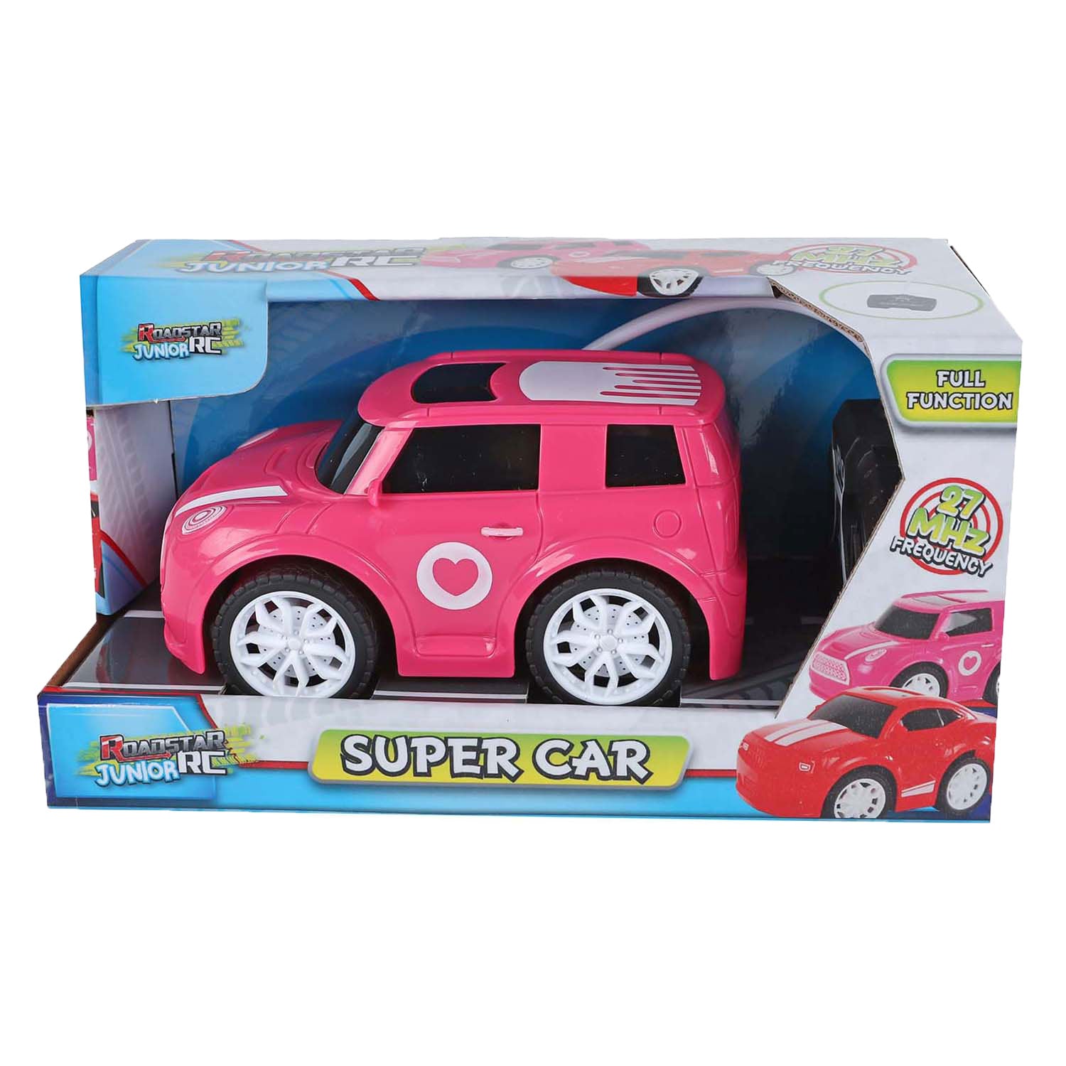 RC Stowable Auto Roadstar RC Pink 27 MHz, 13,5 cm