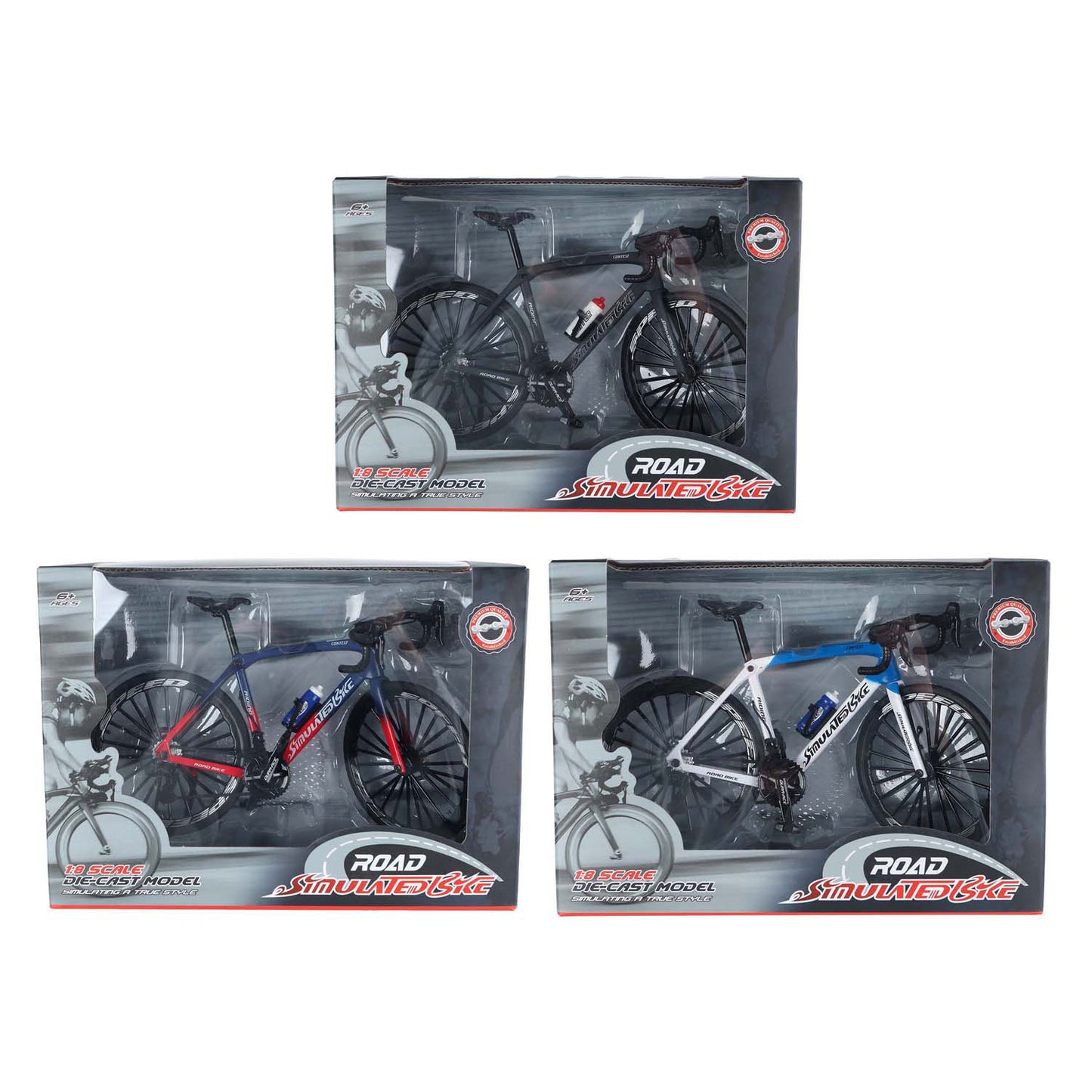 Rennrad Die-Cast-Farbe, 20,5 cm