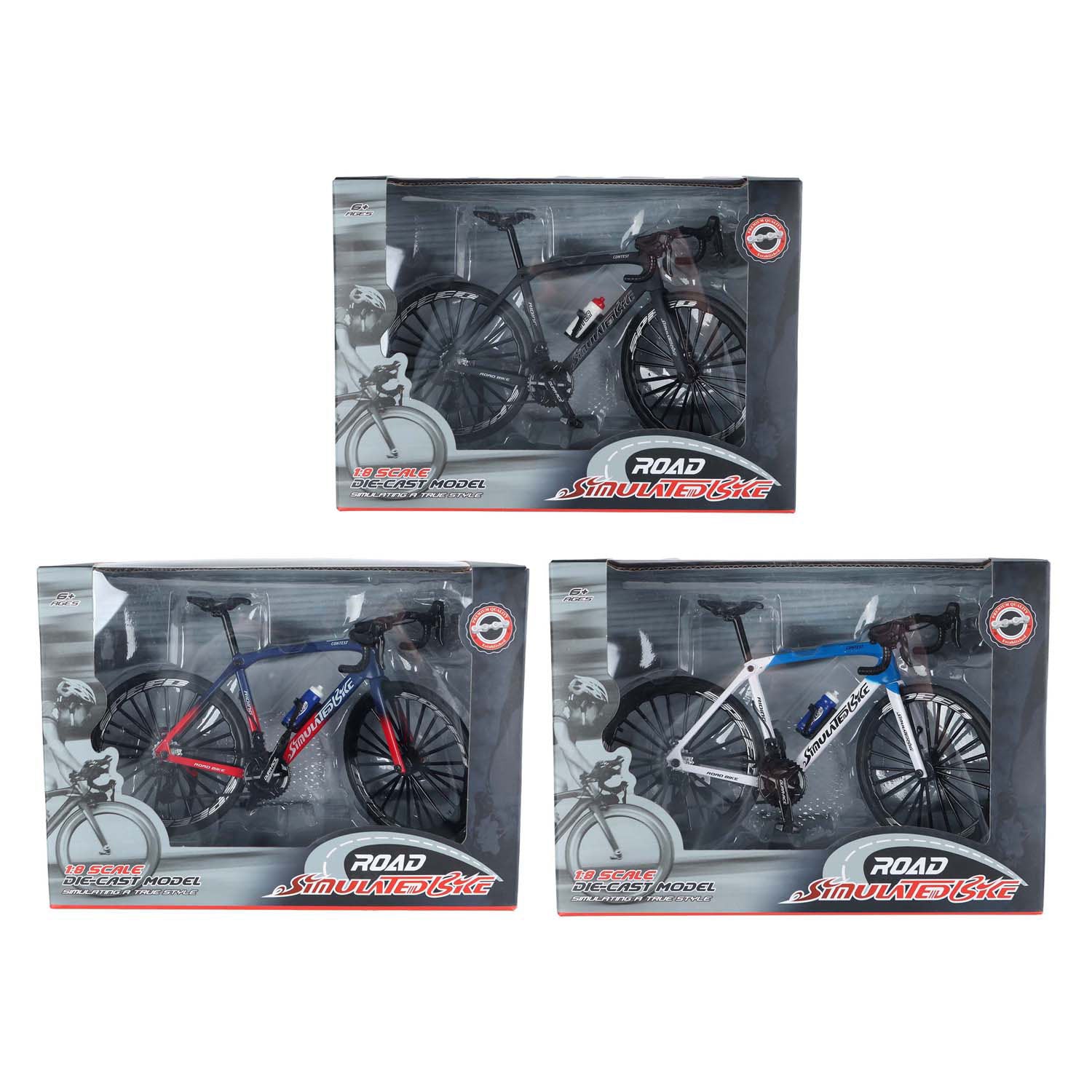 Rennrad Die-Cast-Farbe, 20,5 cm