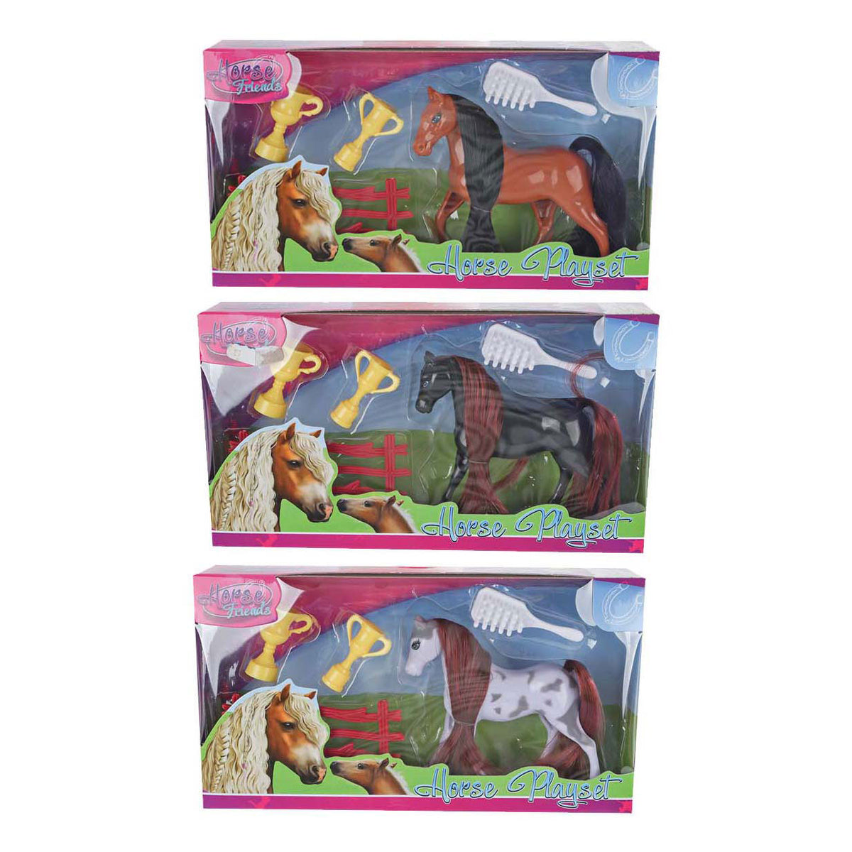 Pferdefreunde Speel Figure Pferd mit Tassen