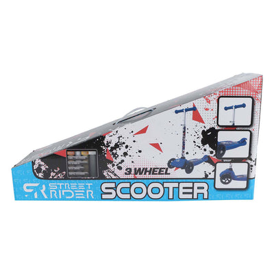 Street Rider 3-Rad-Roller mit verstellbarer Lenkung ABEC 7 Blau