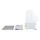 Glamour-Leuchttafel-Herz mit USB-Anschluss und 7 Markern, 16 cm