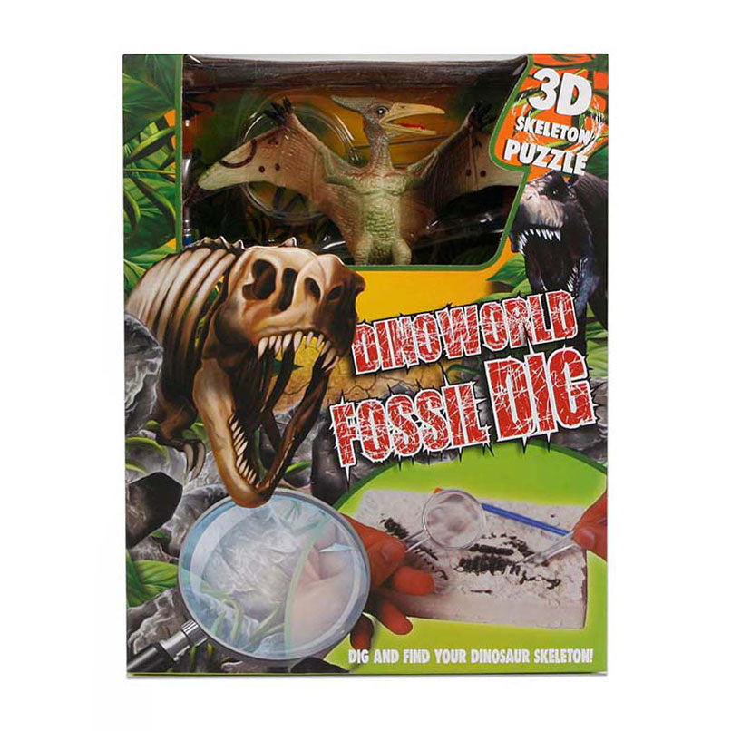 DinoWorld Fossil Heels Puzzle mit zusätzlicher Dinosaurierfigur