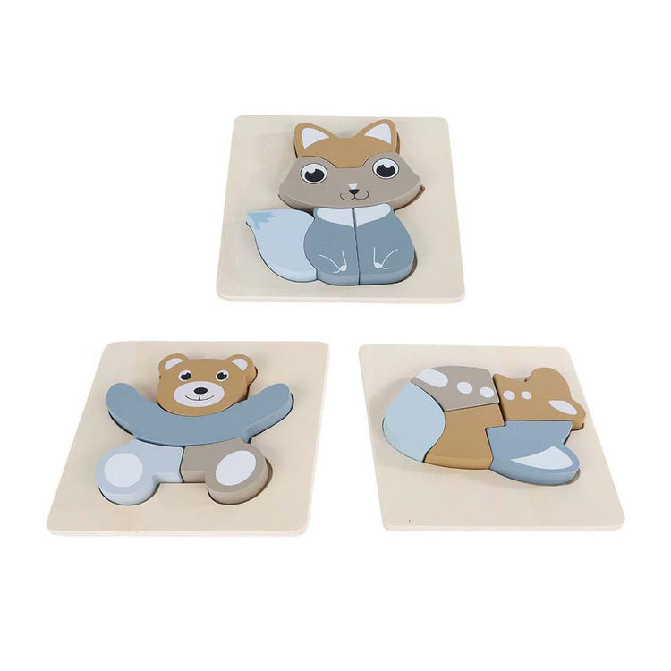 Big Tree Puzzle Wood Dieren FSC, 5st.
