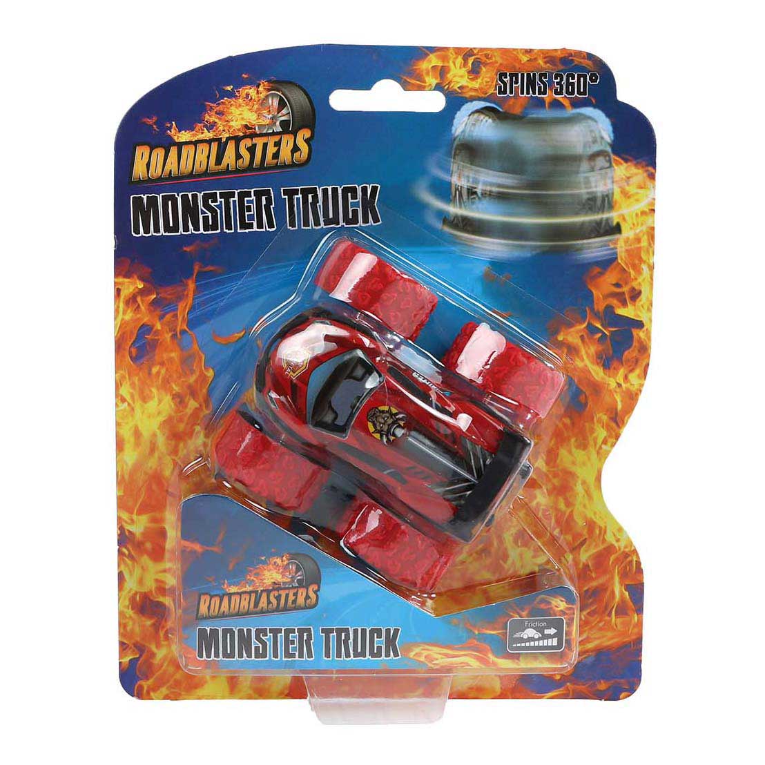 Roadblasters Bigfoot-Spinnauto aus Druckguss mit Reibung
