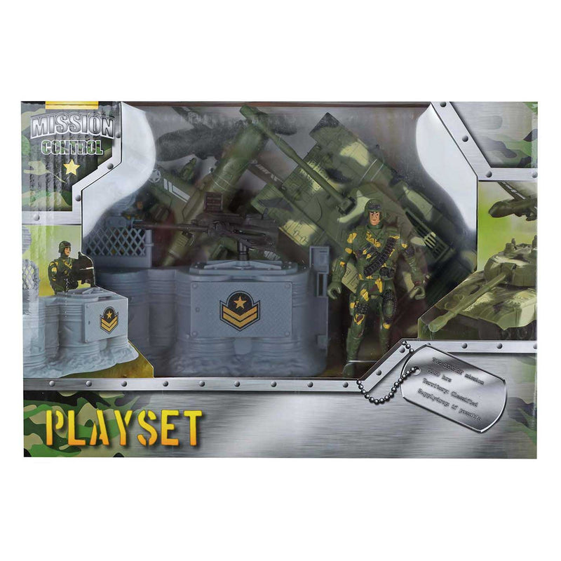 Mission Control Spielset mit Panzer 18,5cm - 4tlg.