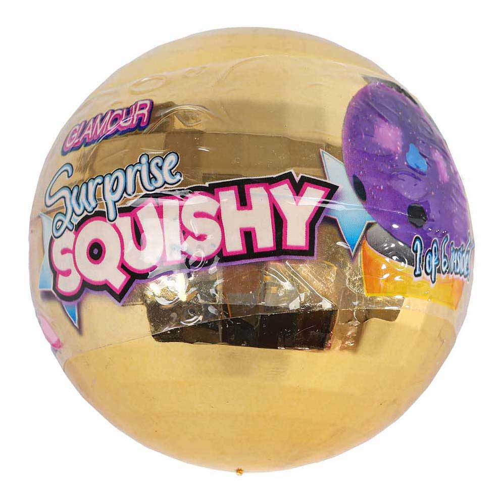 Glamour Überraschungs-Glitzerball mit Überraschungs-Squishy