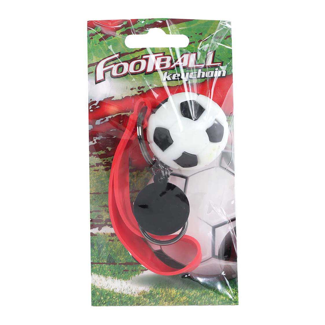 Fußball-Schlüsselanhänger mit Kordel und Clip