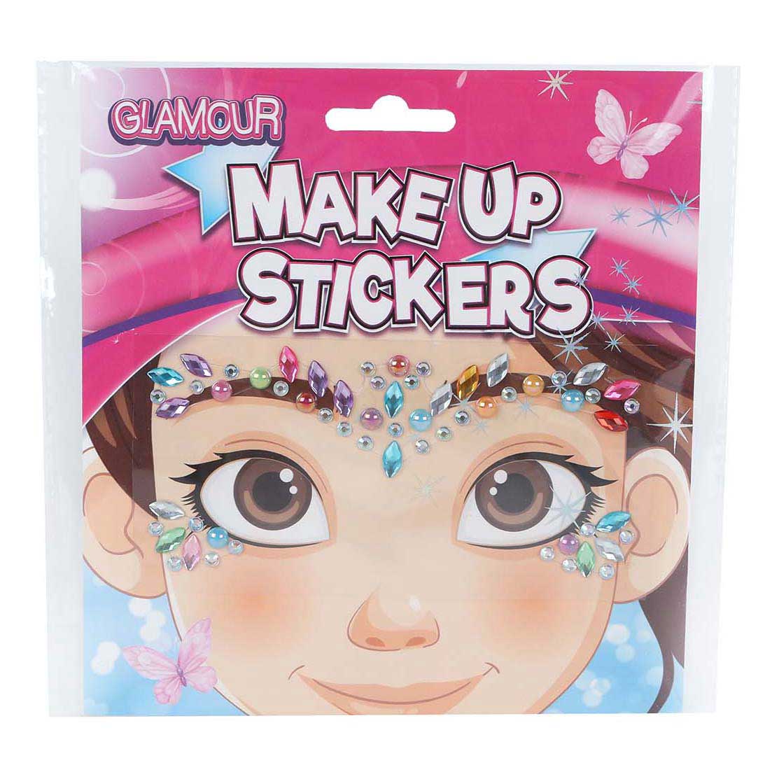 Glamouröse Diamant-Make-up-Gesichtsaufkleber