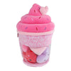 Flauschiges Menü-Plüsch-Eis mit 4 Herzen – 36 cm