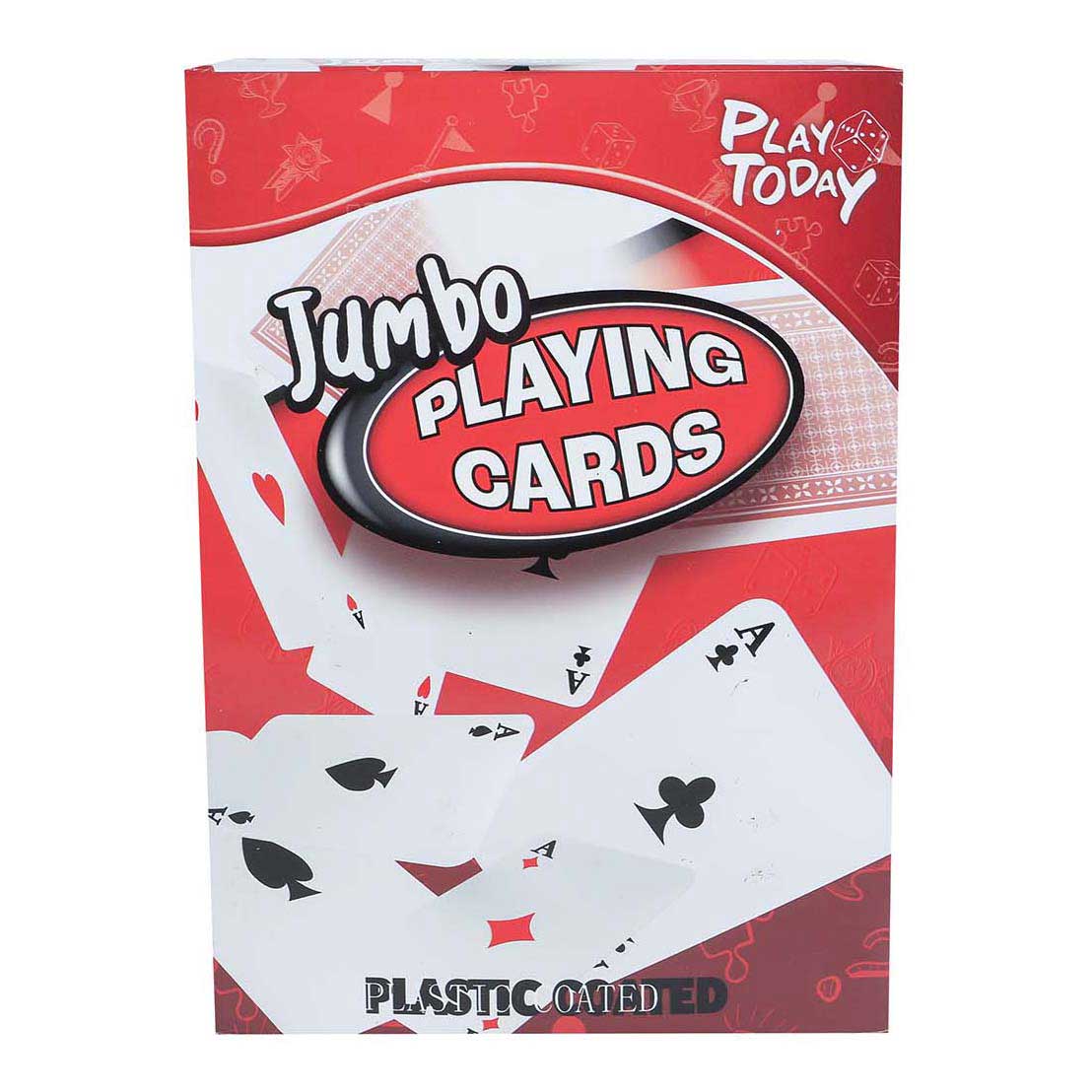 Spielen Sie heute Jumbo-Spielkarten, 17,5 cm