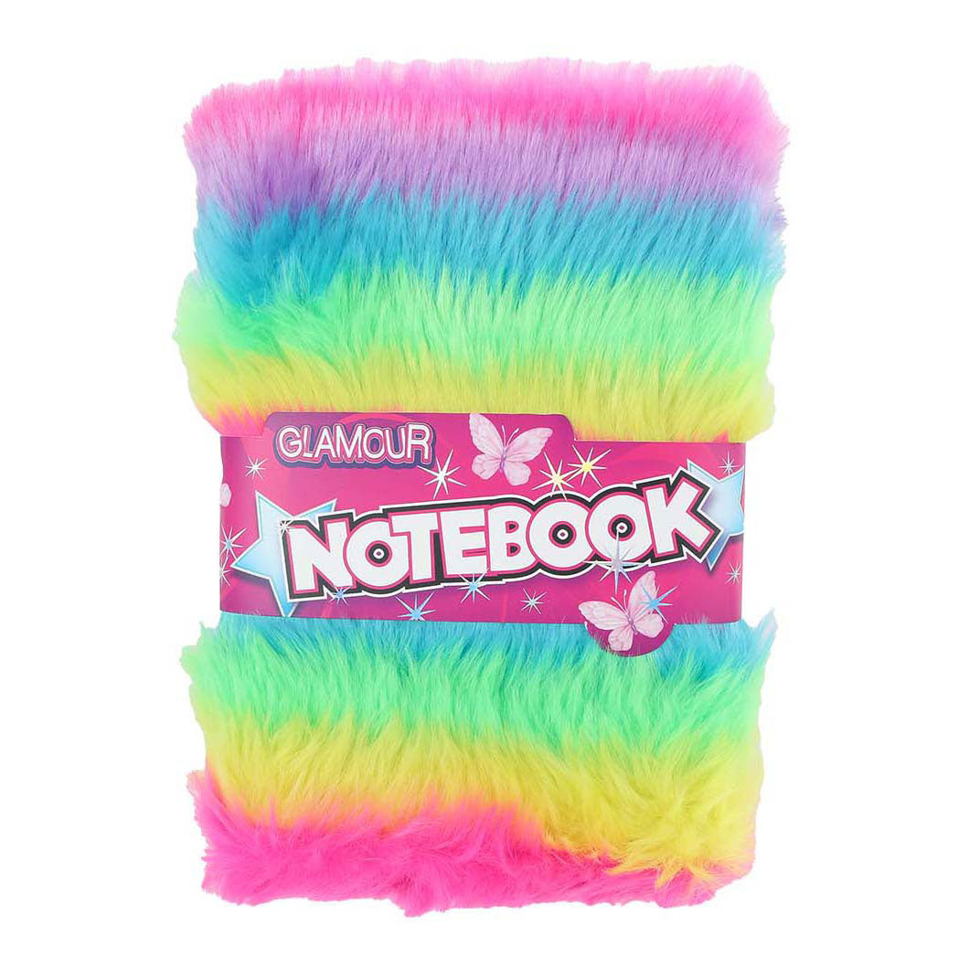 Flauschiges Glamour-Notizbuch A5 – 80 Seiten.