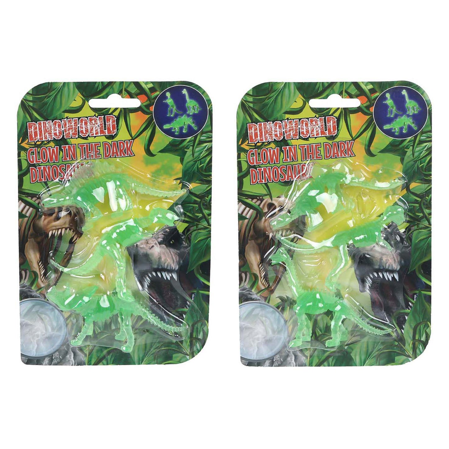 Dinoworld 3D Dinosaurier leuchten im Dunkeln - 3 Stk.