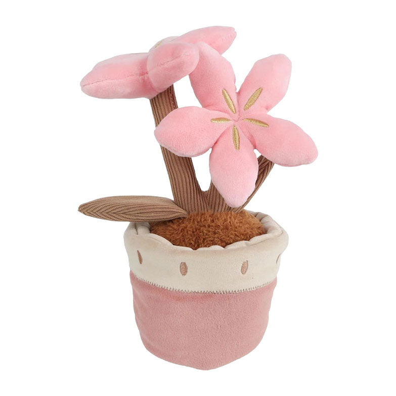 Nimm mich mit nach Hause Pflanzenplüsch mit 2 Blumen L - 24cm