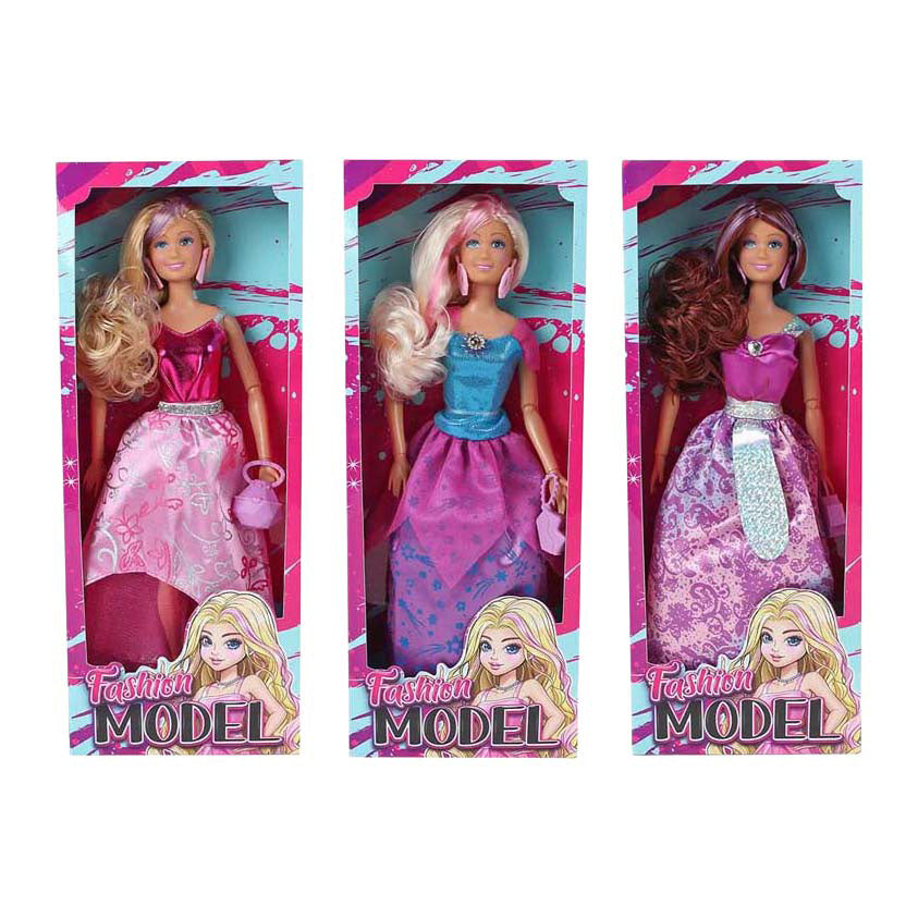 Modemodellpuppe mit Abendkleid