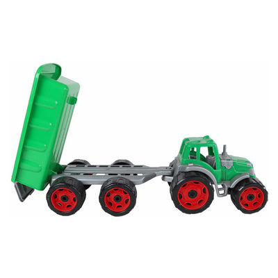 2-Spiel-Traktor mit Anhänger grün – 52 cm