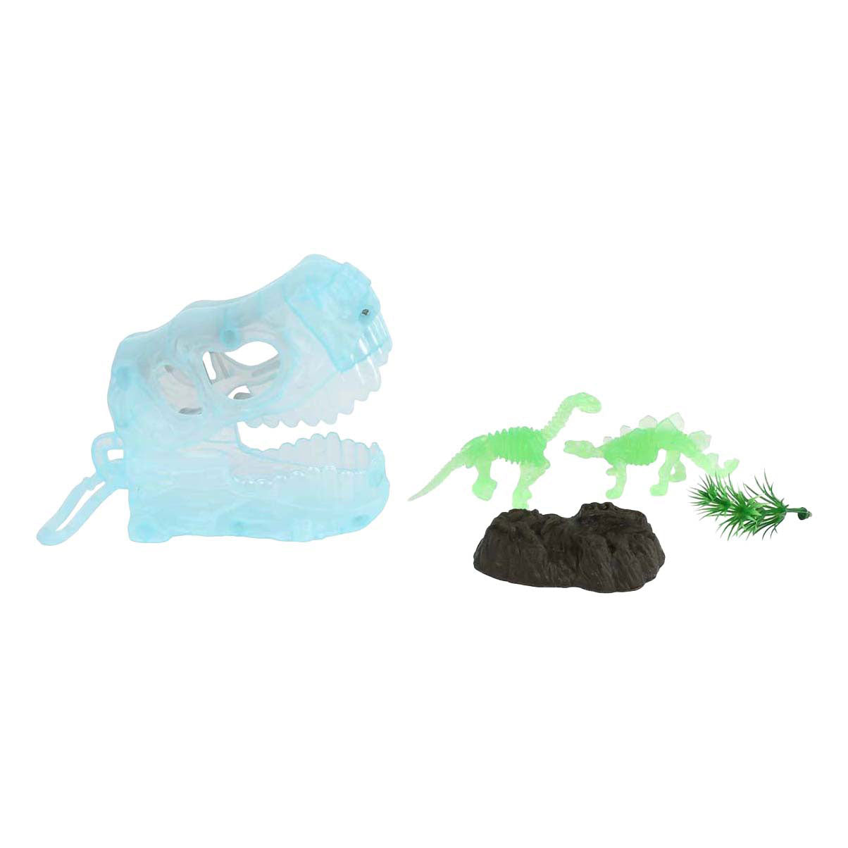 Dinoworld 3D-Dinosaurier-Gitd mit Schlüsselanhänger mit 2 Dinosauriern