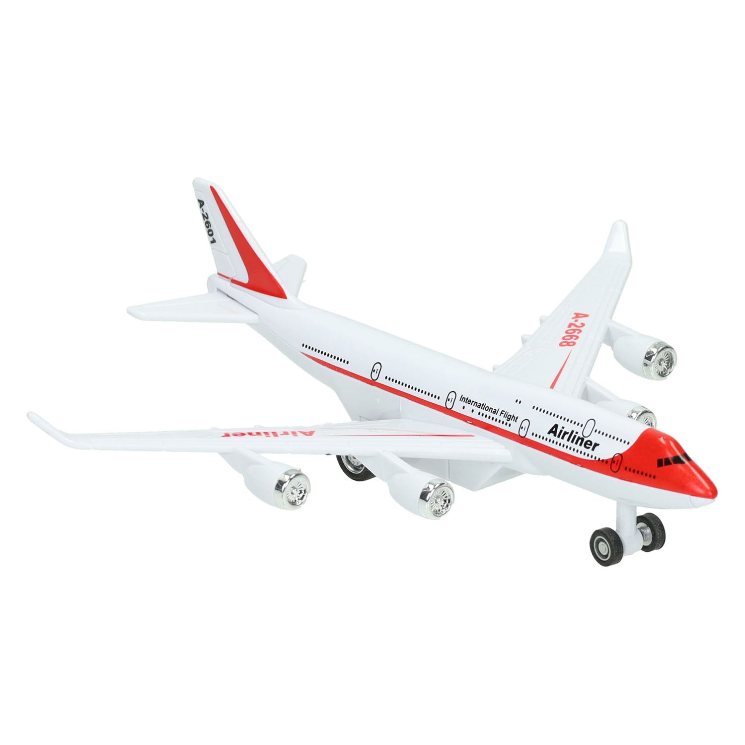 2-teiliger Flugzeug-Rückzug aus Metall – 16 cm