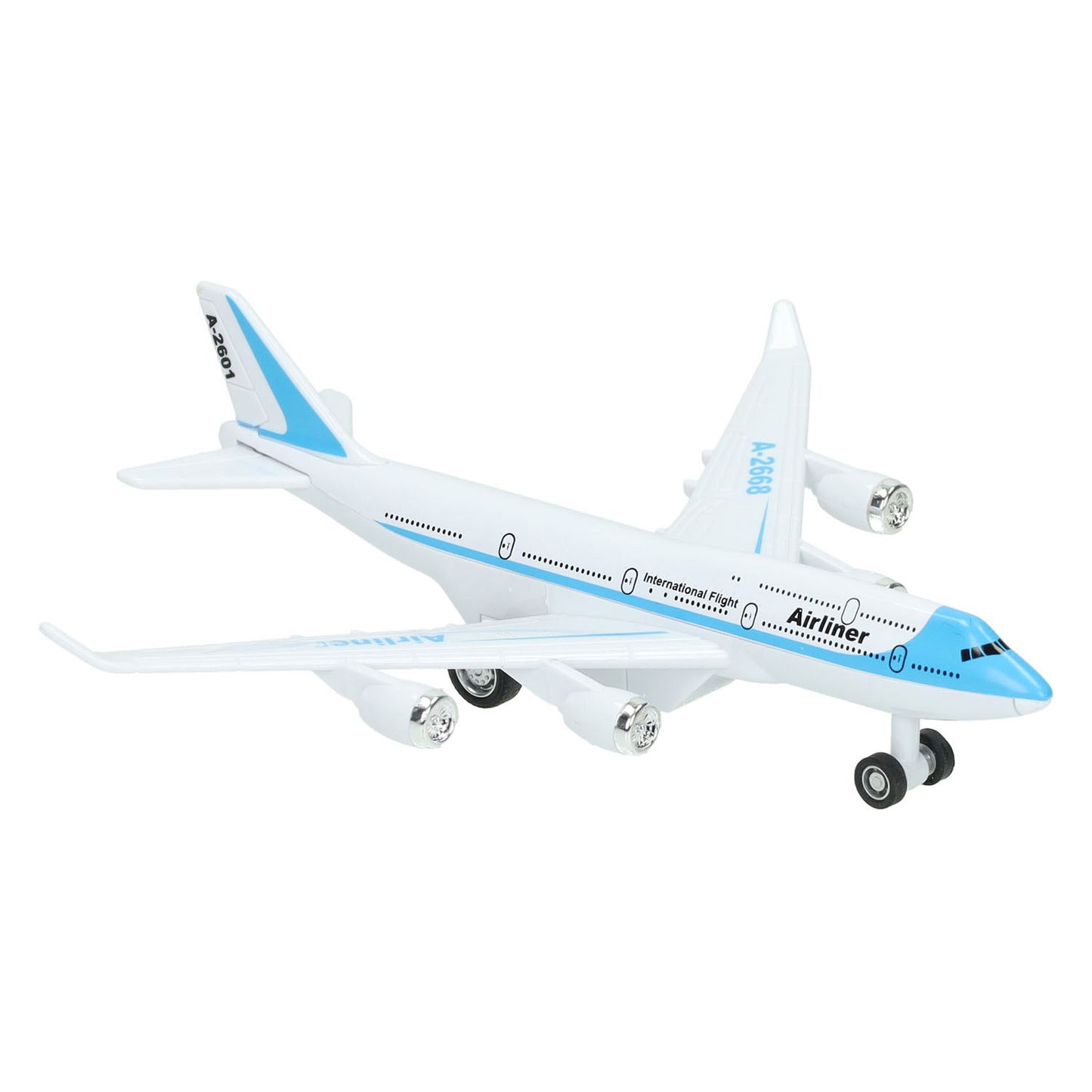 2-teiliger Flugzeug-Rückzug aus Metall – 16 cm