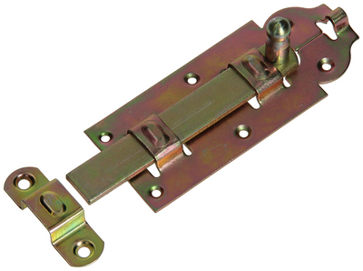 Mack 1069127 - Rollenschieber Rundknopf gelb plattiert 140 mm | 5 Stück
