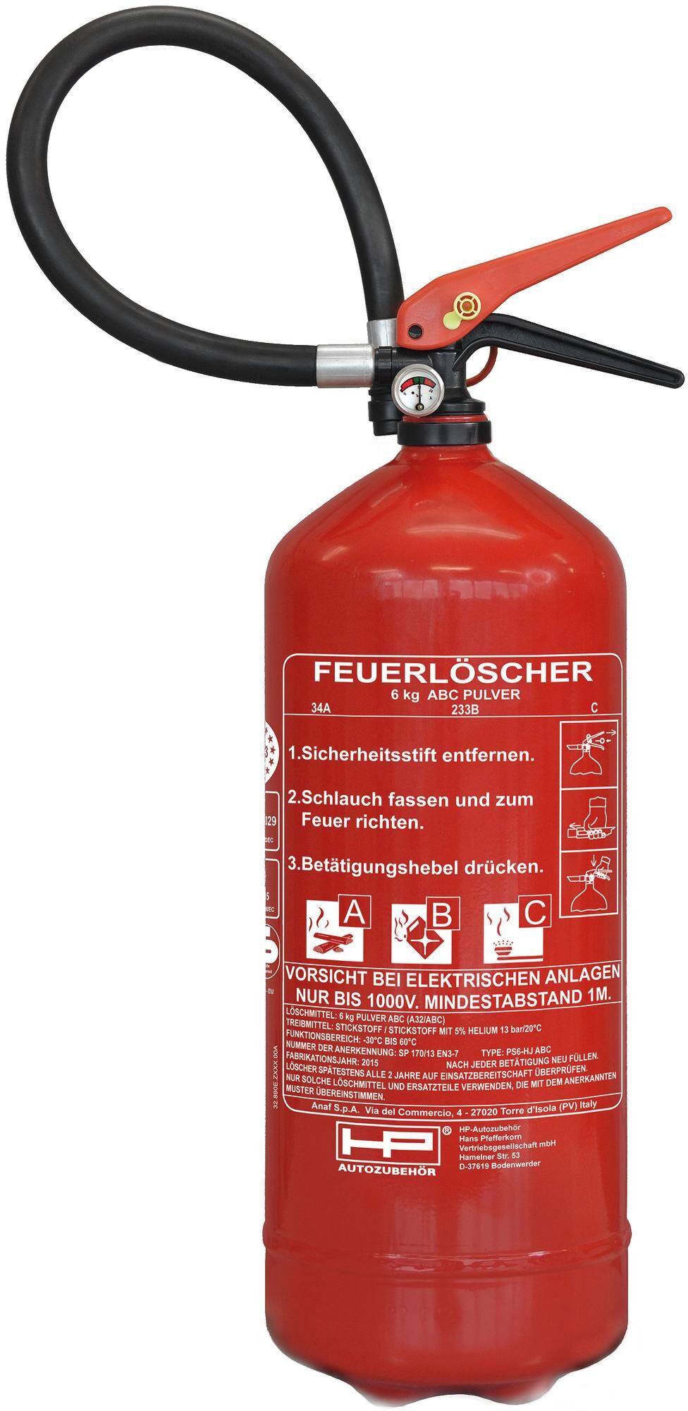 HP Fire Extuisher ABC-POW 6 kg