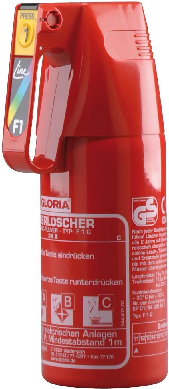 Gloria Feuerlöscher F1G 1 K ABC M.CAR Bracket