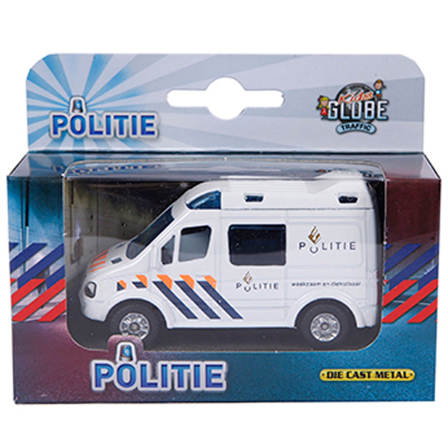 Kids Globe sterbe Polizeiauto NL, 8cm