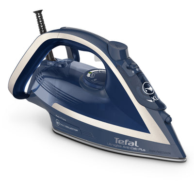 Tefal FV6830 Ultragliss Anti-Calc Plus Dampfbügeleisen Blau Silber