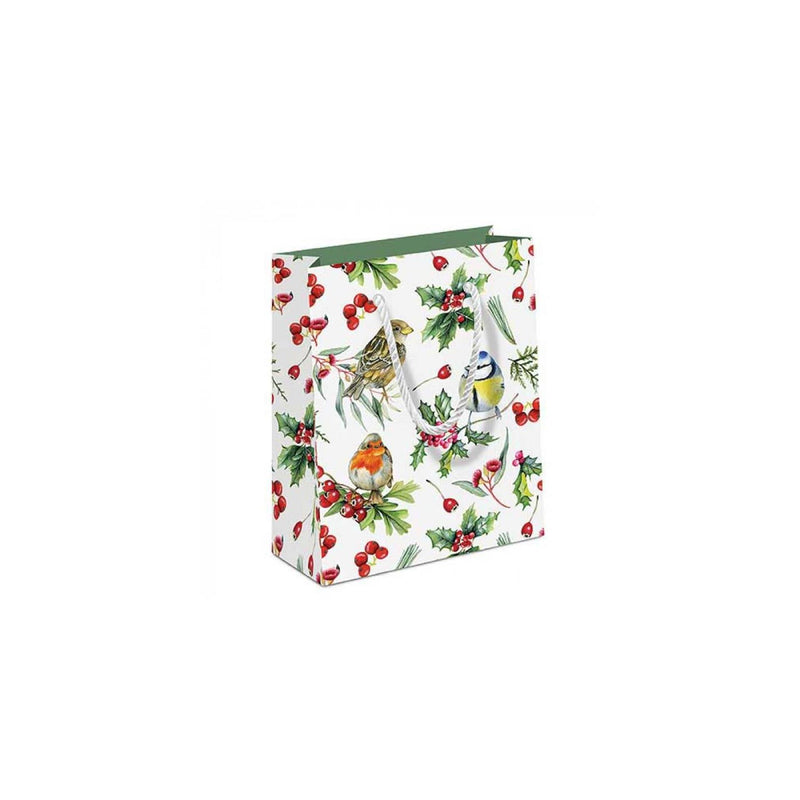 Ambiente Geschenktüte Vögel im Winter