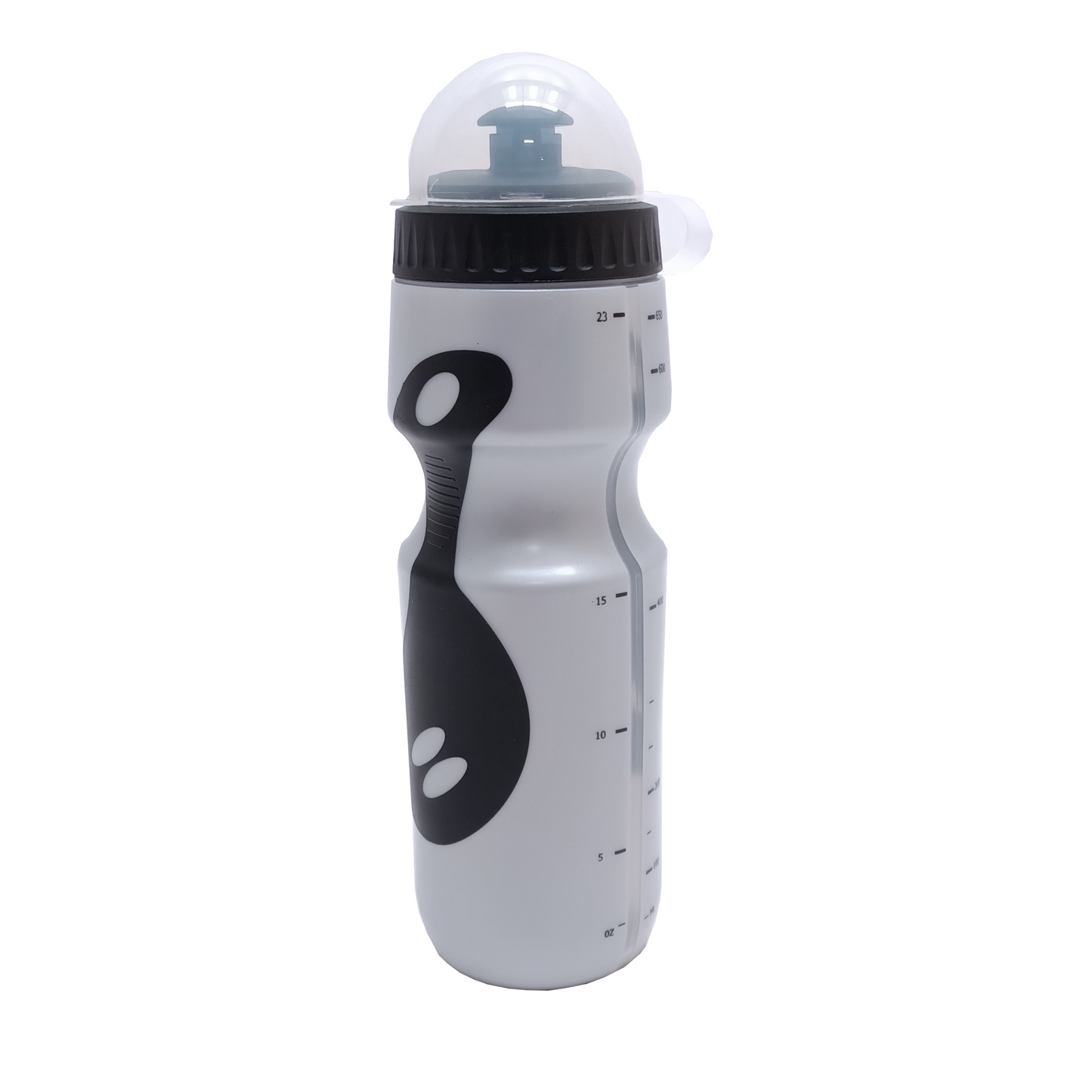 Mighty FALKX Wasserflasche silber mit Anti-Rutsch 550-600ccm