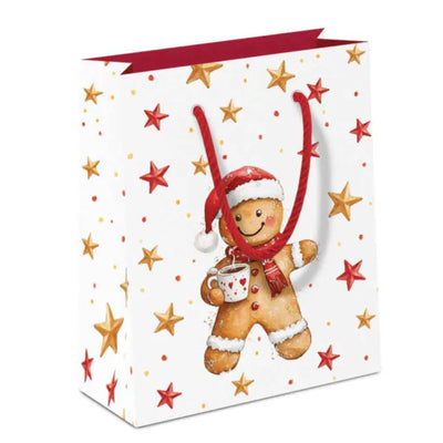 Ambiente Geschenktüte Kakao und Kekse 22,5x17x9cm Papierpackung mit 20 Stück