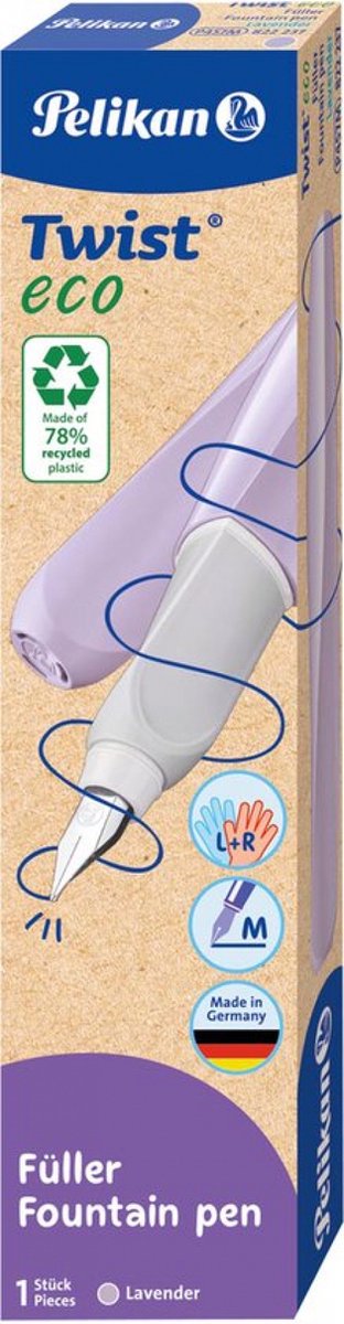 Pelikan Füllfederhalter Twist Eco P457 Lavendel m