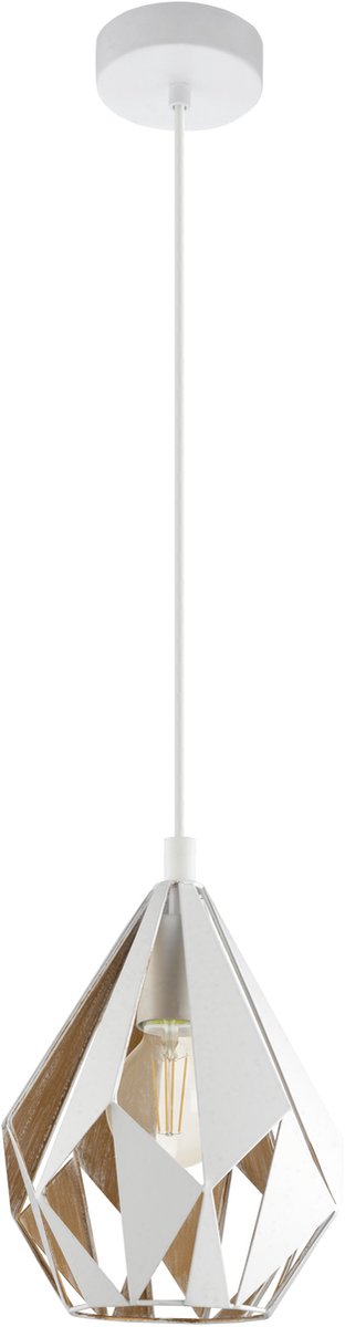 Eglo Carlton 1 Hängelampe – E27 – 20,5 cm – Weißgold