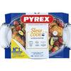 Pyrex-Auflaufform oval mit Deckel 5,8l