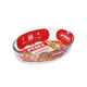Pyrex-Auflaufform oval 30x21cm. 2l Glas
