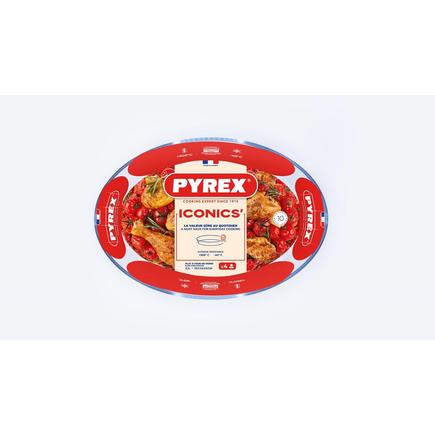 Pyrex-Auflaufform oval 3l 35x24cm