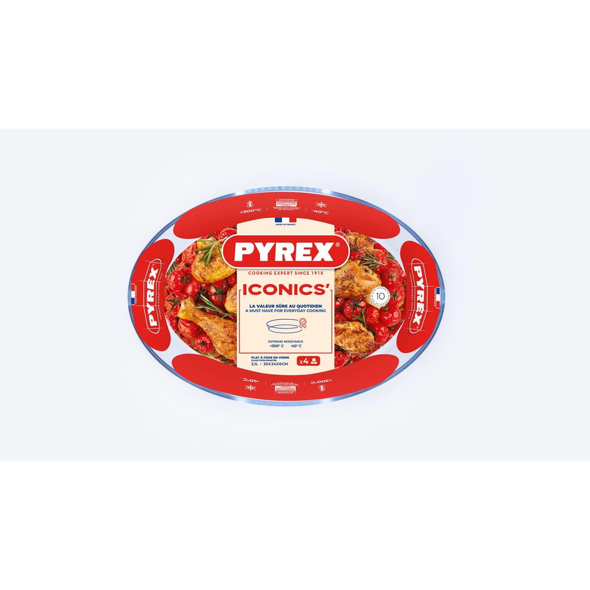 Pyrex-Auflaufform oval 3l 35x24cm